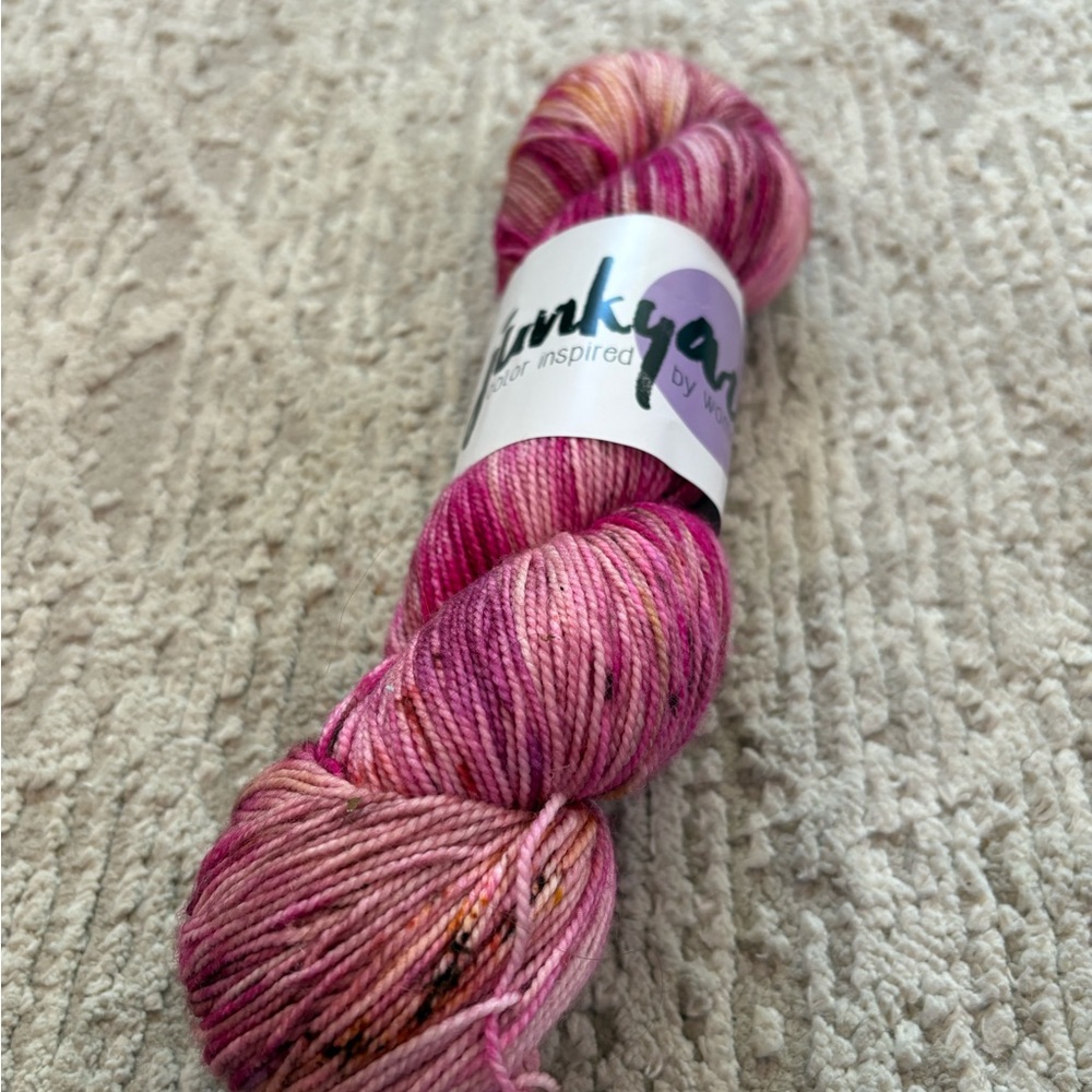 Junkyard Pink and Purple Yarn - Picture 3 of 4
